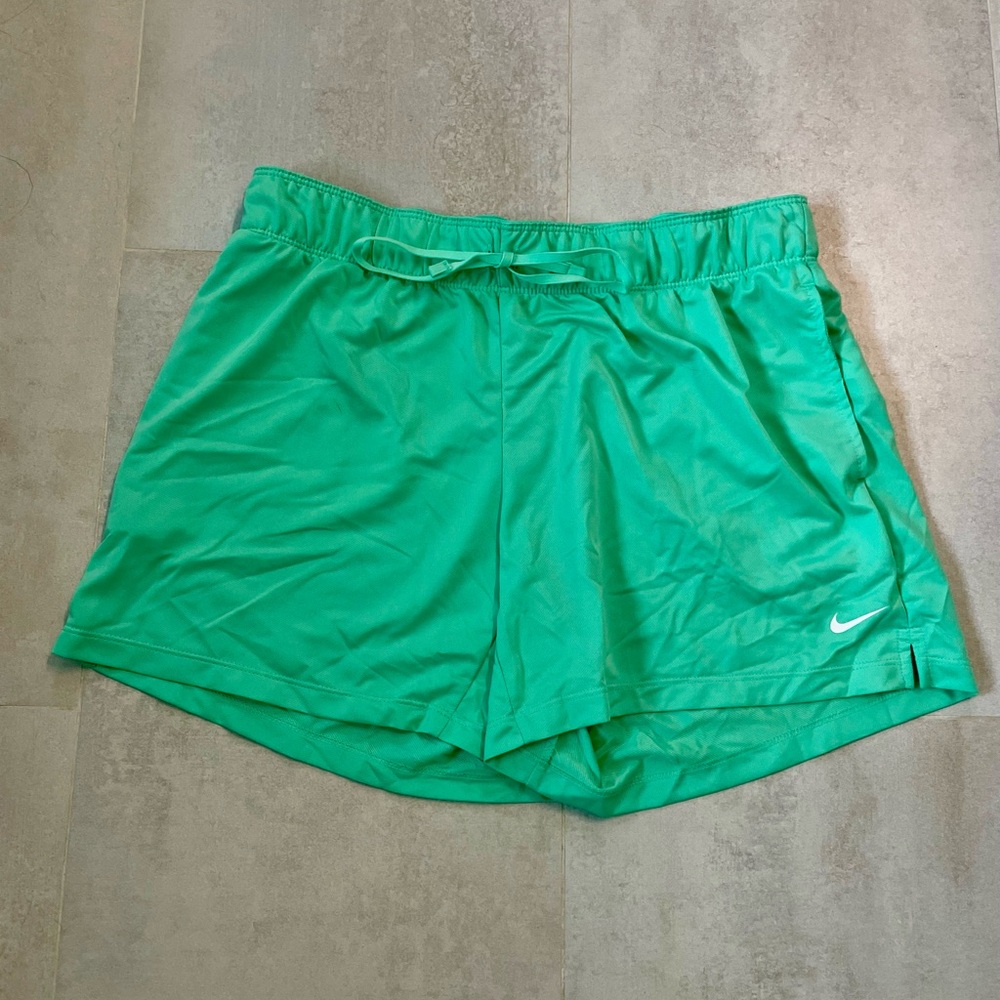 Nike Women's Vibrant Green Athletic Shorts